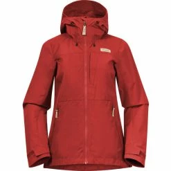 Bergans Nordmarka Leaf Light Wind Jacket Women dark brick