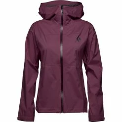 Black Diamond Stormline Stretch Rain Shell Jacket Women blackberry