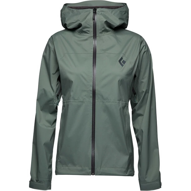 Black Diamond Stormline Stretch Rain Shell Jacket Women laurel green 3 Black Diamond Stormline Stretch Rain Shell Jacket Women laurel green