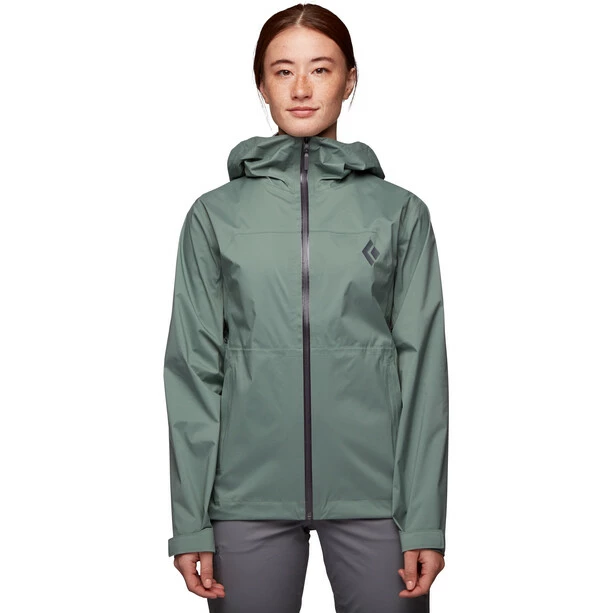 Black Diamond Stormline Stretch Rain Shell Jacket Women laurel green 4 Black Diamond Stormline Stretch Rain Shell Jacket Women laurel green - Image 2