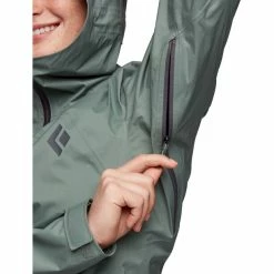 Black Diamond Stormline Stretch Rain Shell Jacket Women laurel green 13 Black Diamond Stormline Stretch Rain Shell Jacket Women laurel green -Deals Rain jackets Women Store black diamond stormline stretch rain shell jacket women laurel green 6