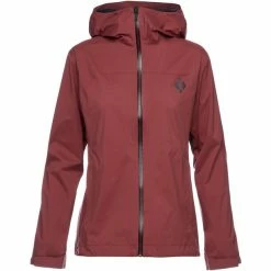 Black Diamond Stormline Stretch Rain Shell Jacket Women cherrywood