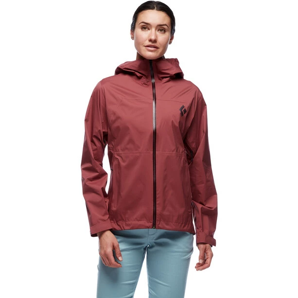Black Diamond Stormline Stretch Rain Shell Jacket Women cherrywood 4 Black Diamond Stormline Stretch Rain Shell Jacket Women cherrywood - Image 2