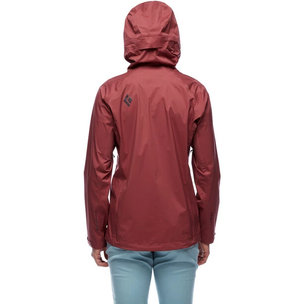 Black Diamond Stormline Stretch Rain Shell Jacket Women cherrywood 5 Black Diamond Stormline Stretch Rain Shell Jacket Women cherrywood - Image 3