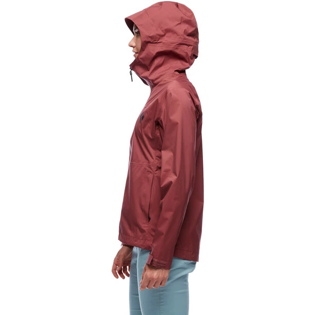 Black Diamond Stormline Stretch Rain Shell Jacket Women cherrywood 6 Black Diamond Stormline Stretch Rain Shell Jacket Women cherrywood - Image 4