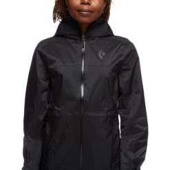Black Diamond TreeLine Rain Shell Jacket Women black -Deals Rain jackets Women Store black diamond treeline rain shell jacket women black 5