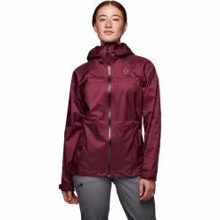 Black Diamond TreeLine Rain Shell Jacket Women blackberry -Deals Rain jackets Women Store black diamond treeline rain shell jacket women blackberry 2