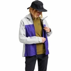 Burton [ak] Surgence GORE-TEX Jacket Women lunar gray/prism violet -Deals Rain jackets Women Store burton ak surgence gore tex jacket women lunar gray prism violet 3