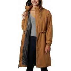 Columbia Firwood Long Jacket Women light elk -Deals Rain jackets Women Store columbia firwood long jacket women light elk 3