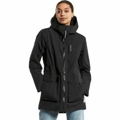 DIDRIKSONS Lana Parka Women black -Deals Rain jackets Women Store didriksons lana parka women black 3