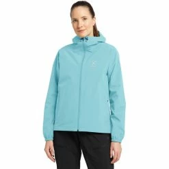 Haglöfs Buteo Jacket Women frost blue -Deals Rain jackets Women Store hagloefs buteo jacket women frost blue 3