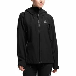 Haglöfs Roc GTX Jacket Women true black -Deals Rain jackets Women Store hagloefs roc gtx jacket women true black 3