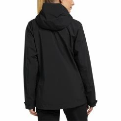 Haglöfs Tjärn Jacket Women true black -Deals Rain jackets Women Store hagloefs tjaern jacket women true black 4