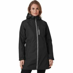 Helly Hansen Long Belfast Winter Jacket Women black -Deals Rain jackets Women Store helly hansen long belfast winter jacket women black 6