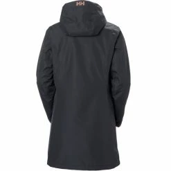 Helly Hansen Long Belfast Winter Jacket Women ebony -Deals Rain jackets Women Store helly hansen long belfast winter jacket women ebony 2
