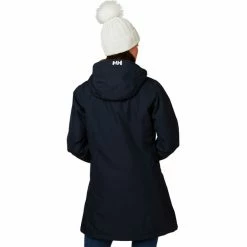 Helly Hansen Long Belfast Winter Jacket Women navy -Deals Rain jackets Women Store helly hansen long belfast winter jacket women navy 4