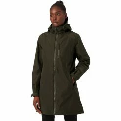 Helly Hansen Long Belfast Winter Jacket Women utility green -Deals Rain jackets Women Store helly hansen long belfast winter jacket women utility green 6