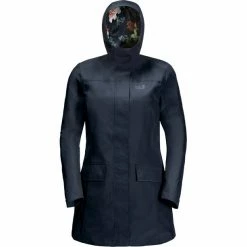 Jack Wolfskin Cape York Paradise Coat Women night blue -Deals Rain jackets Women Store jack wolfskin cape york paradise coat women night blue 2