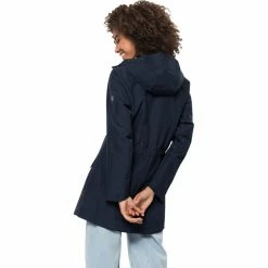 Jack Wolfskin Cape York Paradise Coat Women night blue -Deals Rain jackets Women Store jack wolfskin cape york paradise coat women night blue 4