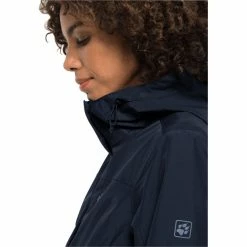 Jack Wolfskin Cape York Paradise Coat Women night blue -Deals Rain jackets Women Store jack wolfskin cape york paradise coat women night blue 5