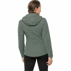 Jack Wolfskin Eagle Peak Jacket Women hedge green -Deals Rain jackets Women Store jack wolfskin eagle peak jacket women hedge green 3