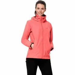 Jack Wolfskin Evandale Jacket Women desert rose -Deals Rain jackets Women Store jack wolfskin evandale jacket women desert rose 2