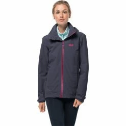 Jack Wolfskin Evandale Jacket Women graphite -Deals Rain jackets Women Store jack wolfskin evandale jacket women graphite 3