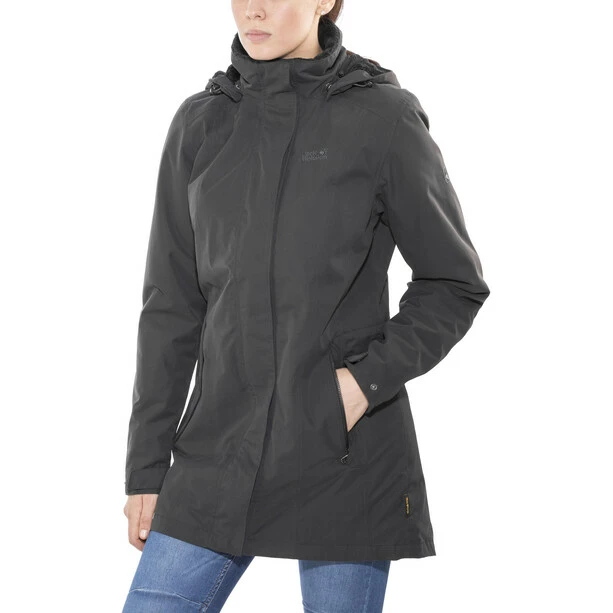 Jack Wolfskin Madison Avenue Hardshell Coat Women phantom 4 Jack Wolfskin Madison Avenue Hardshell Coat Women phantom - Image 2