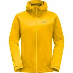 Jack Wolfskin Pack & Go Shell Jacket Women burly yellow XT