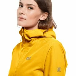 Jack Wolfskin Pack & Go Shell Jacket Women burly yellow XT 12 Jack Wolfskin Pack & Go Shell Jacket Women burly yellow XT -Deals Rain jackets Women Store jack wolfskin pack go softshell jacket women burly yellow xt 5