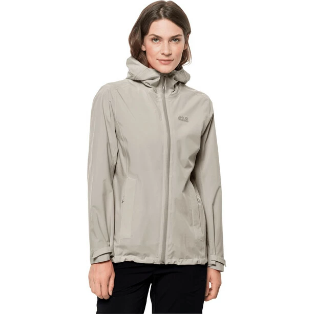 Jack Wolfskin Pack & Go Shell Jacket Women dusty grey 4 Jack Wolfskin Pack & Go Shell Jacket Women dusty grey - Image 2