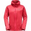 Jack Wolfskin Pack & Go Shell Jacket Women tulip red -Deals Rain jackets Women Store jack wolfskin pack go softshell jacket women tulip red 1