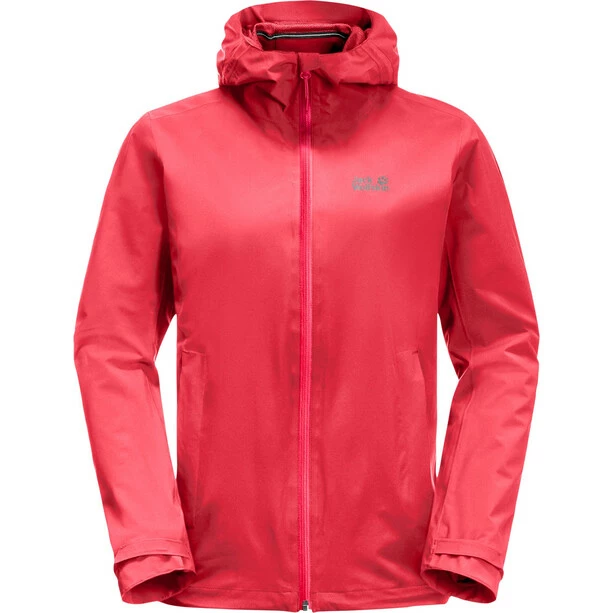 Jack Wolfskin Pack & Go Shell Jacket Women tulip red 3 Jack Wolfskin Pack & Go Shell Jacket Women tulip red