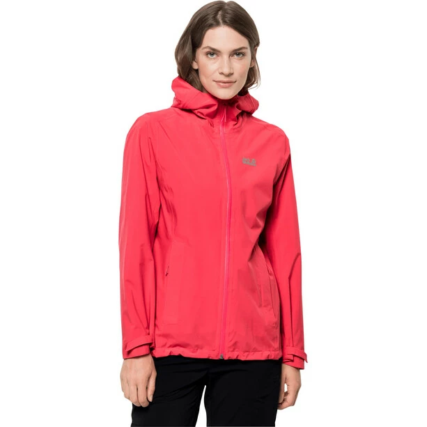 Jack Wolfskin Pack & Go Shell Jacket Women tulip red 4 Jack Wolfskin Pack & Go Shell Jacket Women tulip red - Image 2