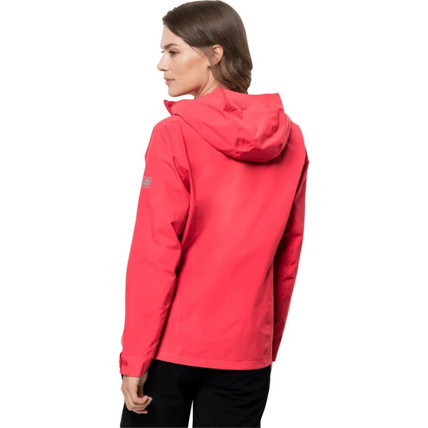 Jack Wolfskin Pack & Go Shell Jacket Women tulip red 5 Jack Wolfskin Pack & Go Shell Jacket Women tulip red - Image 3