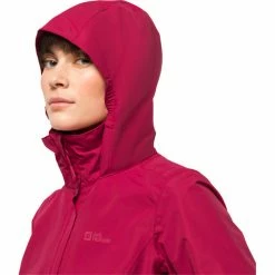 Jack Wolfskin Stormy Point 2L Jacket Women cranberry -Deals Rain jackets Women Store jack wolfskin stormy point 2l jacket women cranberry 4
