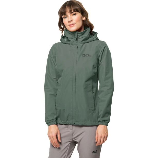 Jack Wolfskin Stormy Point 2L Jacket Women hedge green 4 Jack Wolfskin Stormy Point 2L Jacket Women hedge green - Image 2