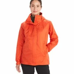 Marmot PreCip Eco Jacket Women red sun -Deals Rain jackets Women Store marmot precip plus jacket women red sun 4