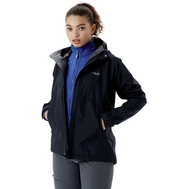 Rab Downpour Plus Jacket Women black 7 Rab Downpour Plus Jacket Women black - Image 5