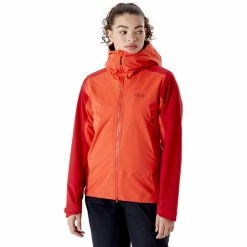 Rab Kinetic Alpine 2.0 Jacket Women red grapefruit -Deals Rain jackets Women Store rab kinetic alpine 20 jacket women red grapefruit 3