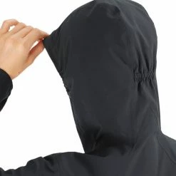 Salomon Essential Waterproof 2.5L Jacket Women black -Deals Rain jackets Women Store salomon essential waterproof 25l jacket women black 4