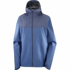 Salomon Essential Waterproof 2.5L Jacket Women mood indigo/dark denim