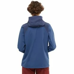 Salomon Essential Waterproof 2.5L Jacket Women mood indigo/dark denim -Deals Rain jackets Women Store salomon essential waterproof 25l jacket women mood indigo dark denim 3