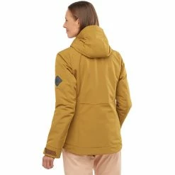 Salomon Snow Rebel Jacket Women cumin -Deals Rain jackets Women Store salomon snow rebel jacket women cumin 4