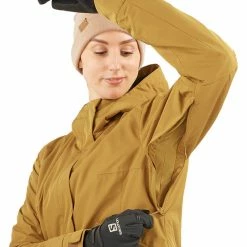 Salomon Snow Rebel Jacket Women cumin -Deals Rain jackets Women Store salomon snow rebel jacket women cumin 5