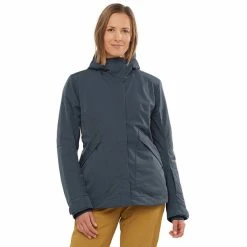 Salomon Snow Rebel Jacket Women ebony -Deals Rain jackets Women Store salomon snow rebel jacket women ebony 3