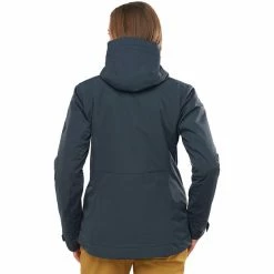 Salomon Snow Rebel Jacket Women ebony -Deals Rain jackets Women Store salomon snow rebel jacket women ebony 4