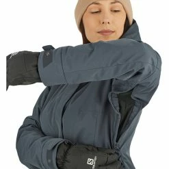 Salomon Snow Rebel Jacket Women ebony -Deals Rain jackets Women Store salomon snow rebel jacket women ebony 5