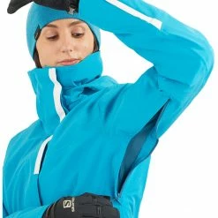 Salomon Speed Jacket Women barrier reef/white -Deals Rain jackets Women Store salomon speed jacket women barrier reef white 5