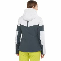 Salomon Speed Jacket Women white/ebony -Deals Rain jackets Women Store salomon speed jacket women white ebony 4